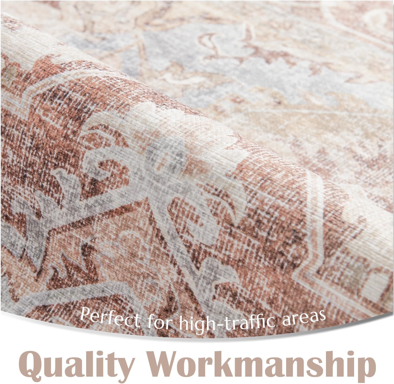 Jinchan Runner Rug 2x6 Washable Indoor Non-Slip Accent Carpet