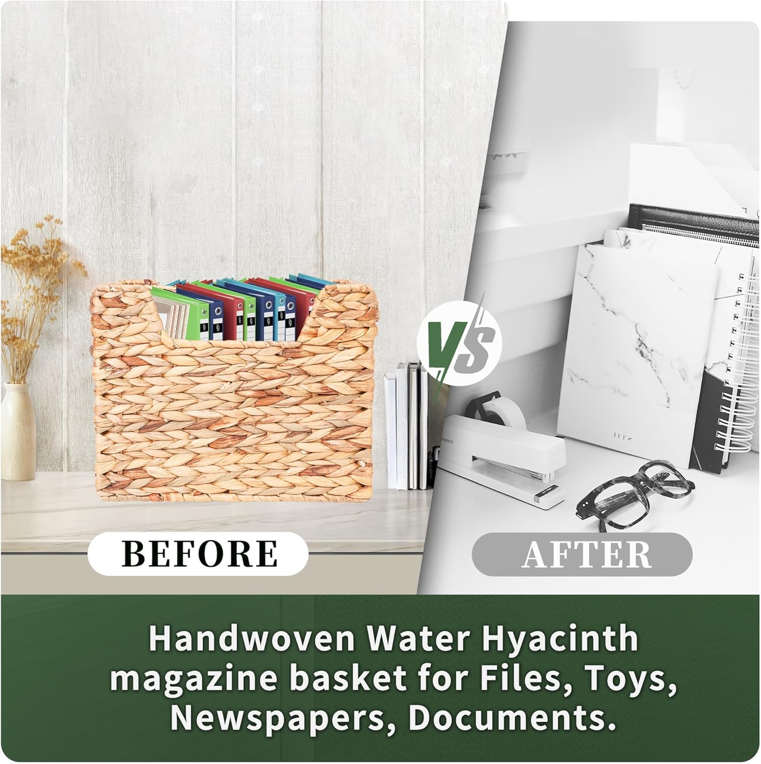 Wicker Magazine Rack - 142 x 114 x 67 Inch