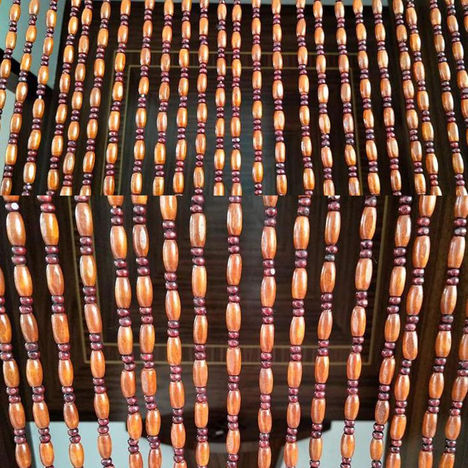 Wood Beaded Curtains for Bedroom Kitchen Room Divider