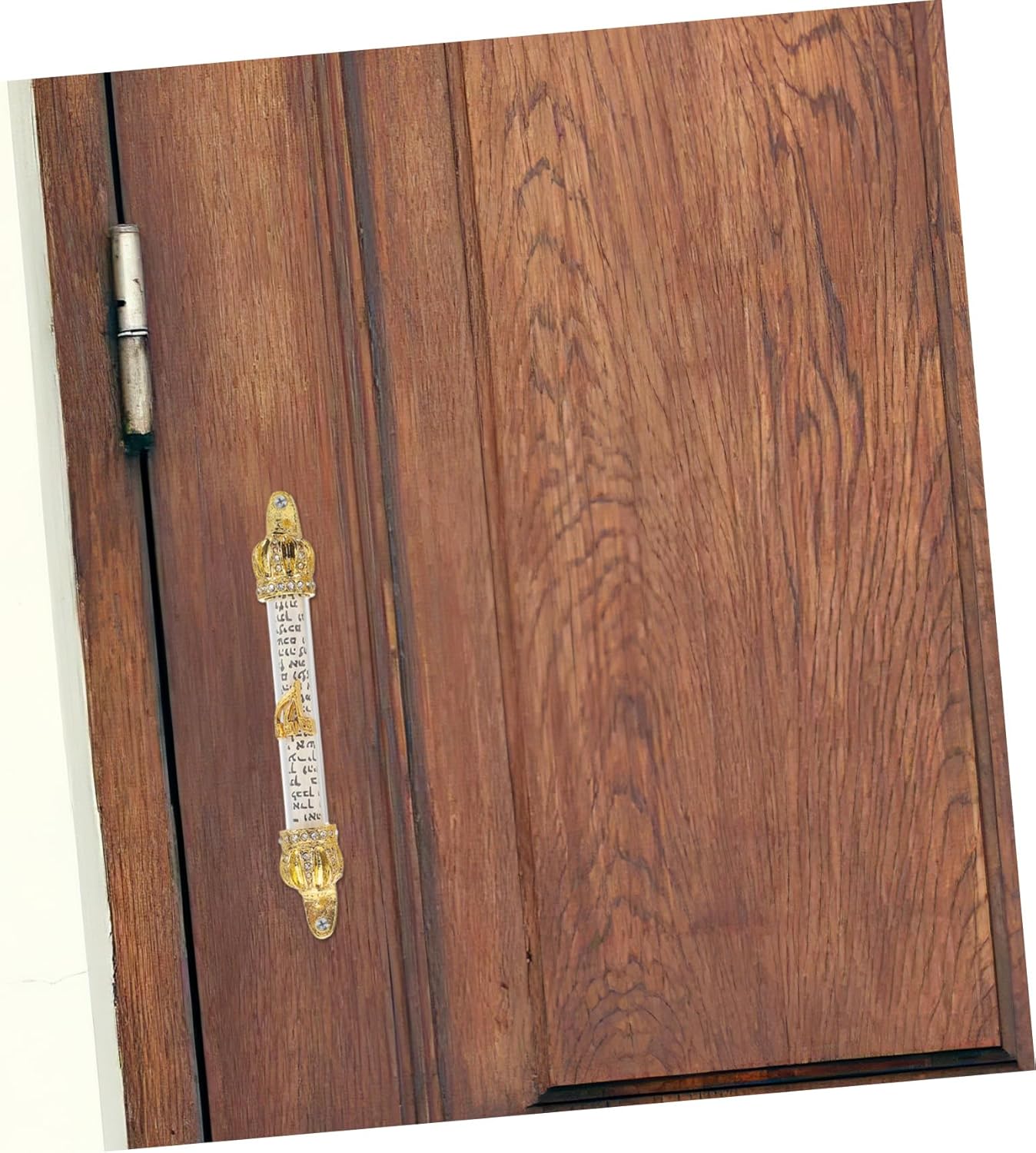 Cabilock 2pcs Metal Mezuzah Scroll for Jewish Home Decor