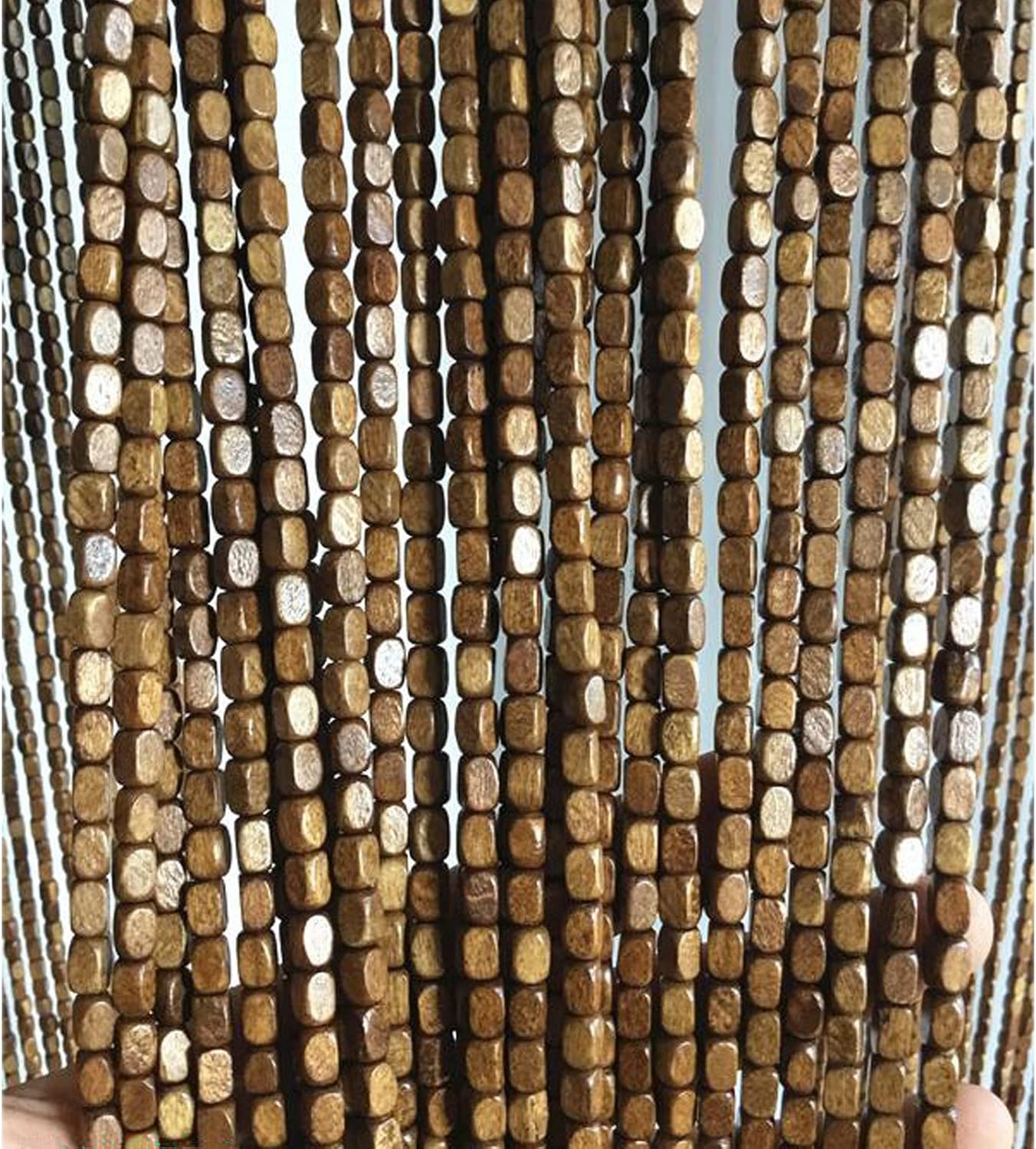 Bamboo Beaded Curtain for Doorway and Room Divider