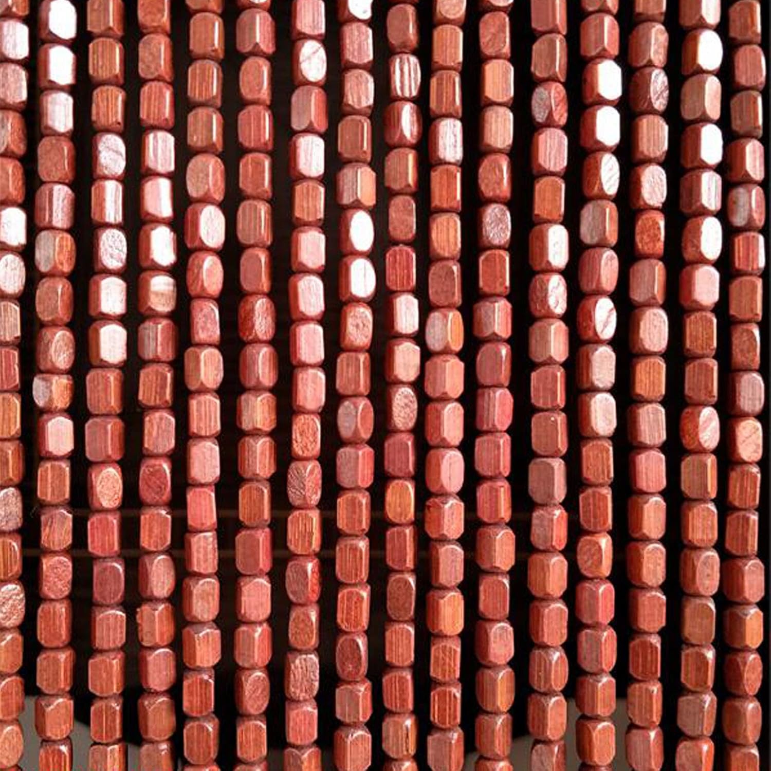 Natural Bamboo Beaded Curtain Panel for Doorway Decor