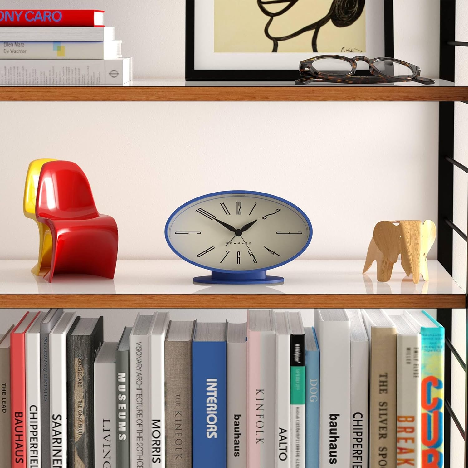 NEWGATE Ronnie Alarm Clock Oval Retro Design