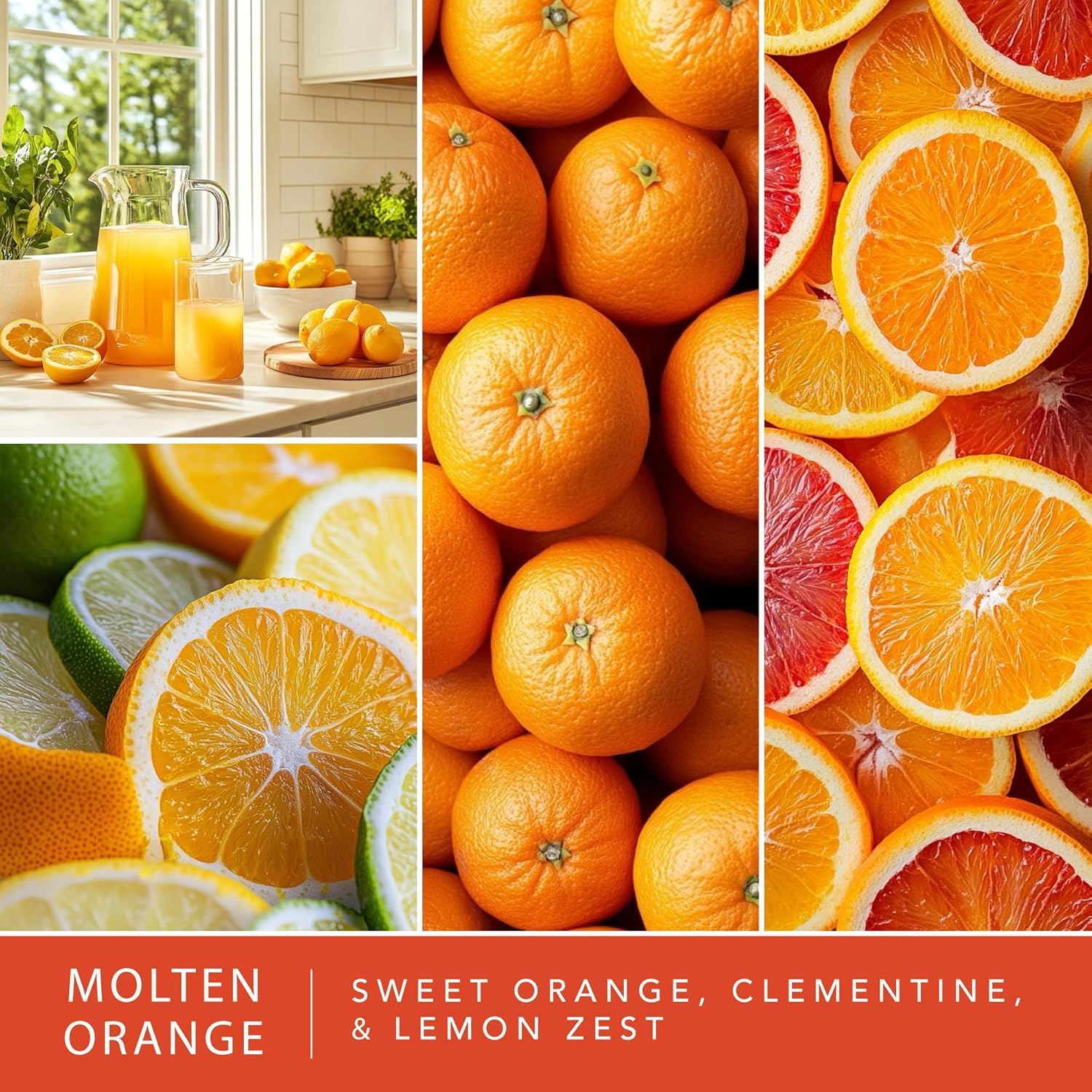 Scentsationals Wax Melts - Molten Orange 24 Cubes
