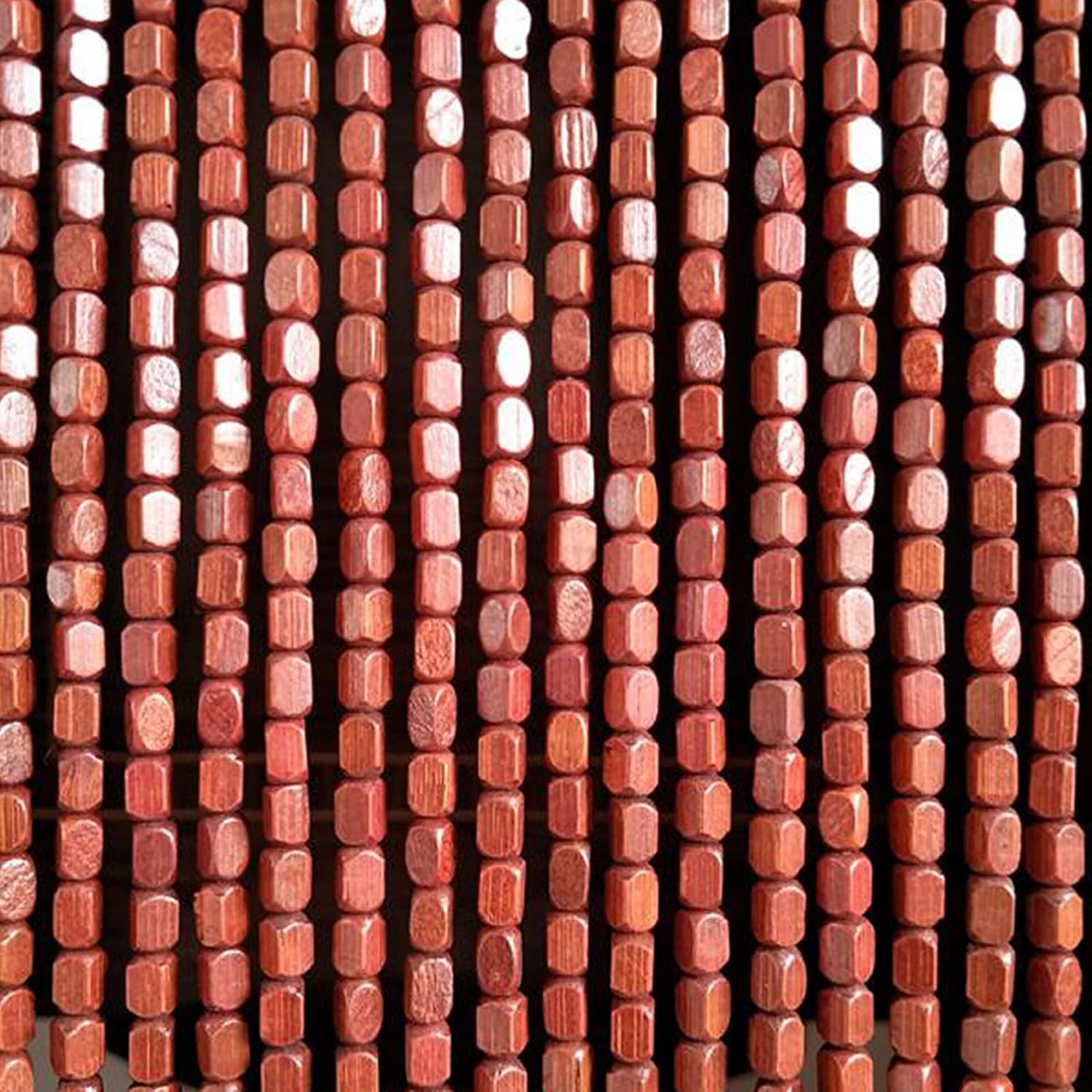 Natural Wood Bamboo Beaded Curtain for Home Doorways