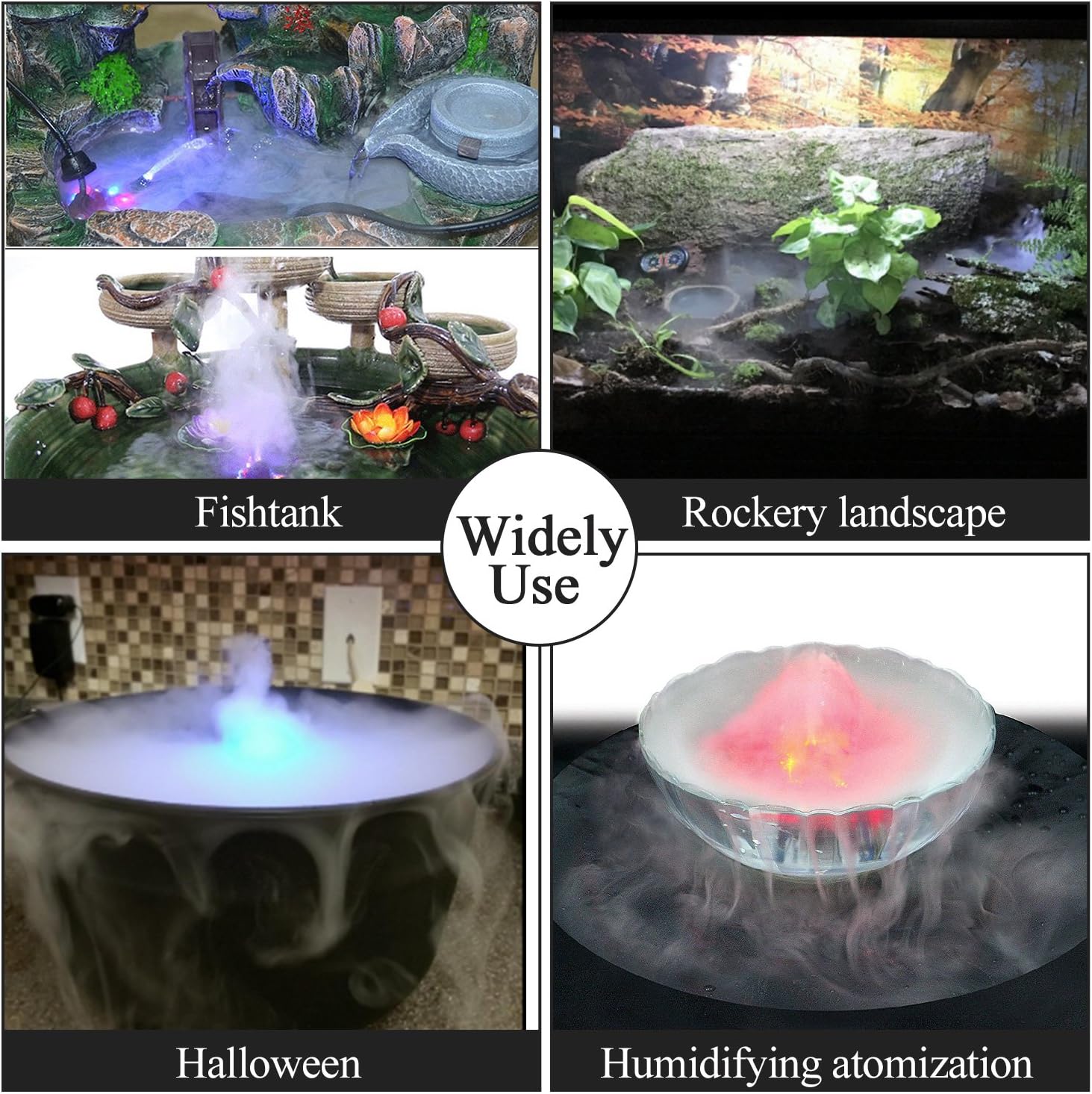 AGPTEK Aluminum Mist Maker for Pond and Fountain