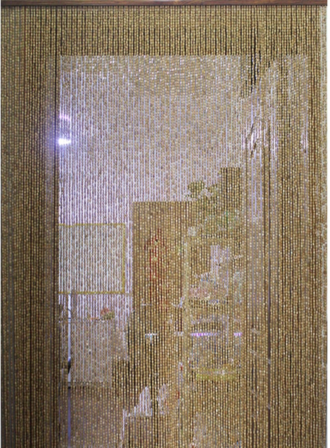 Natural Bamboo Beaded Curtain for Doorways