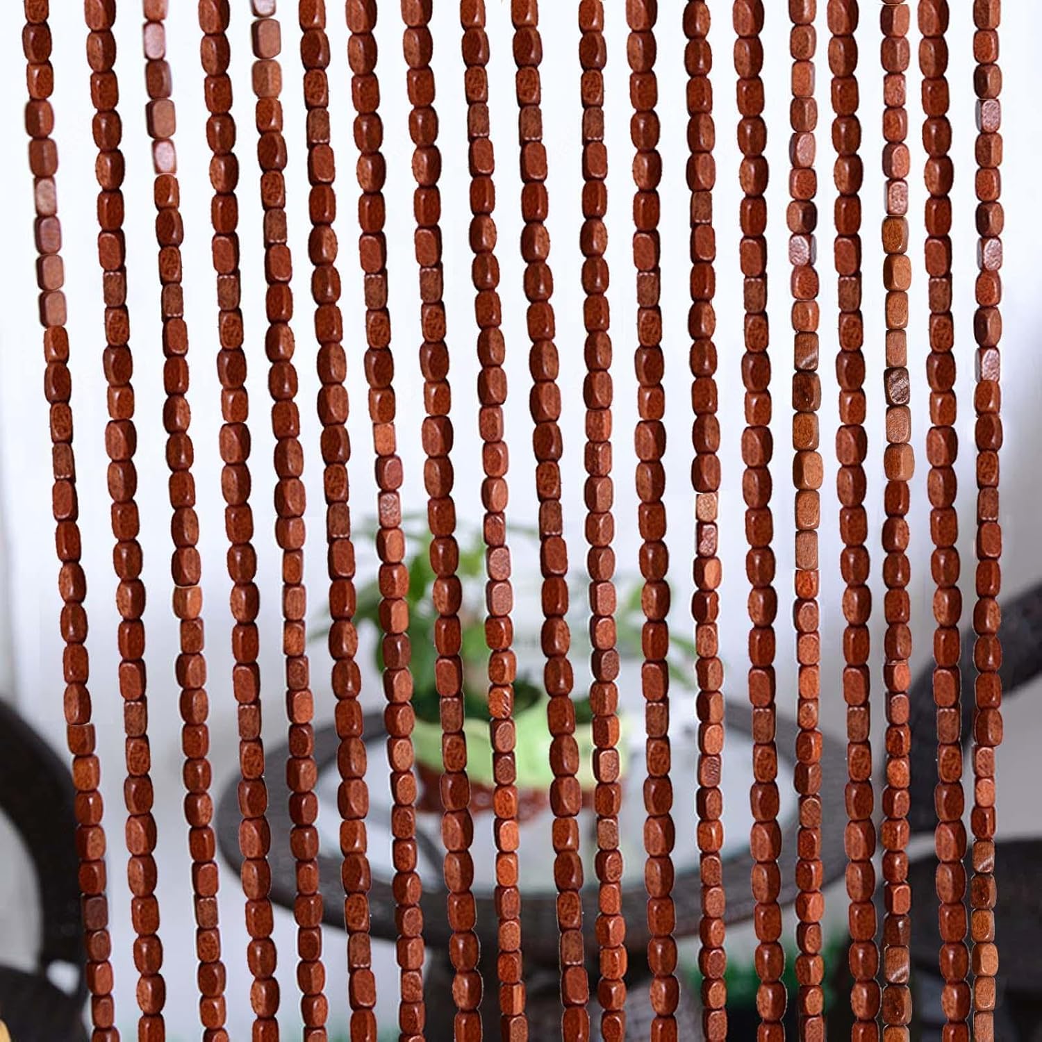 Wooden Beaded Bamboo Door Curtain 100 Strands