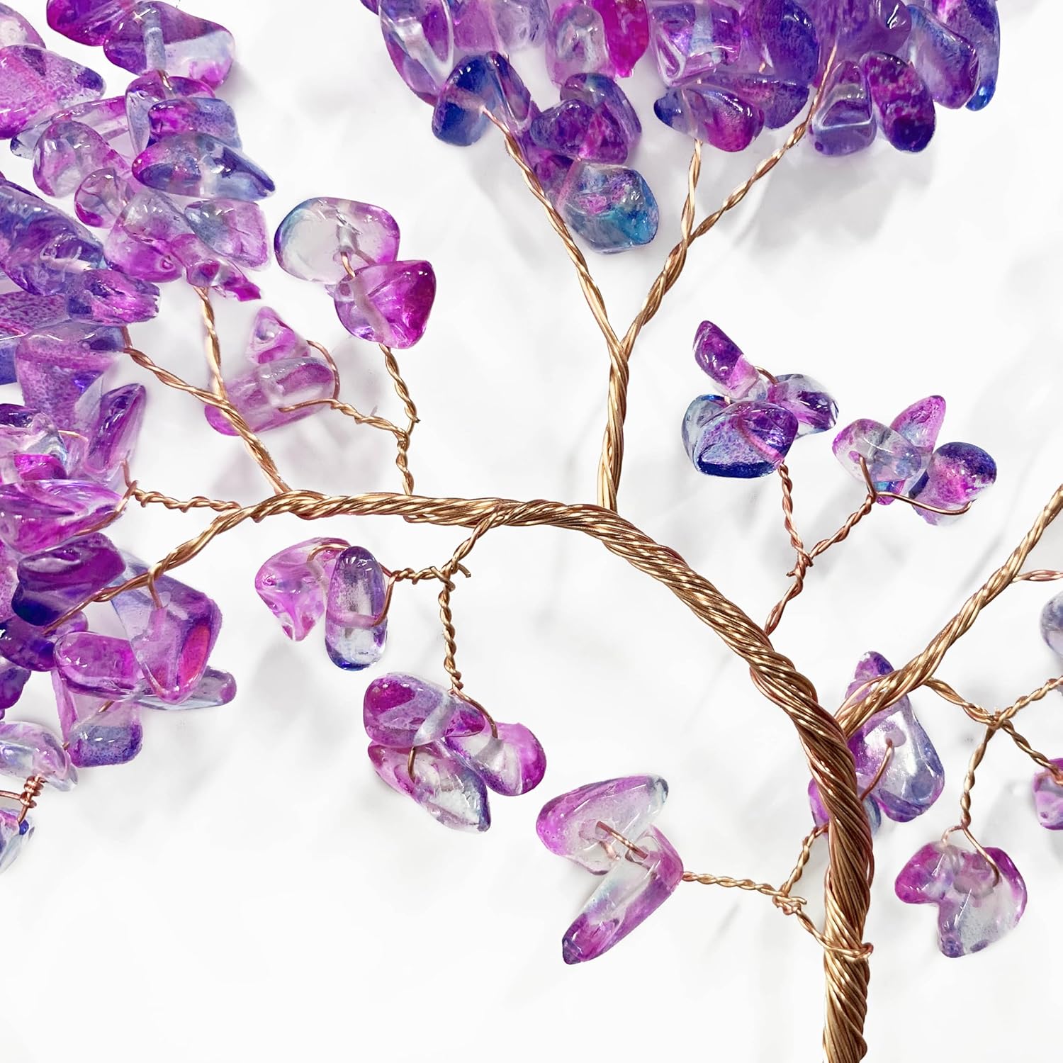 Purple Dream Catcher with Agate Stone and Chakra Gemstone