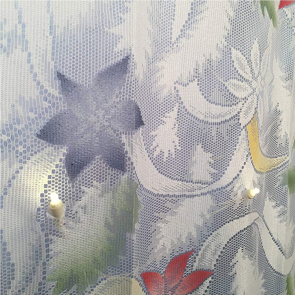Christmas Tree Curtain Panel with LED Light