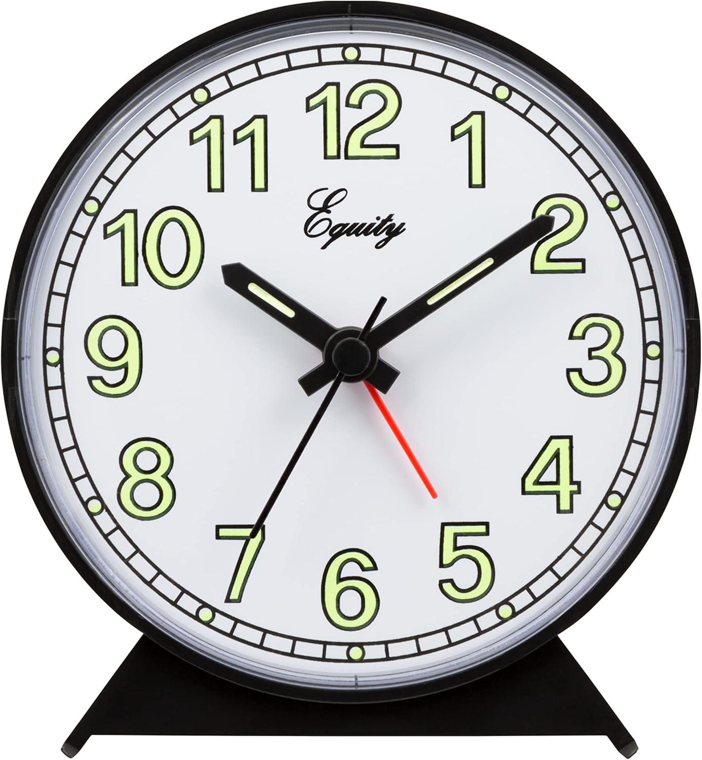 La Crosse Technology Equity Black Battery Operated Analog Alarm Clock