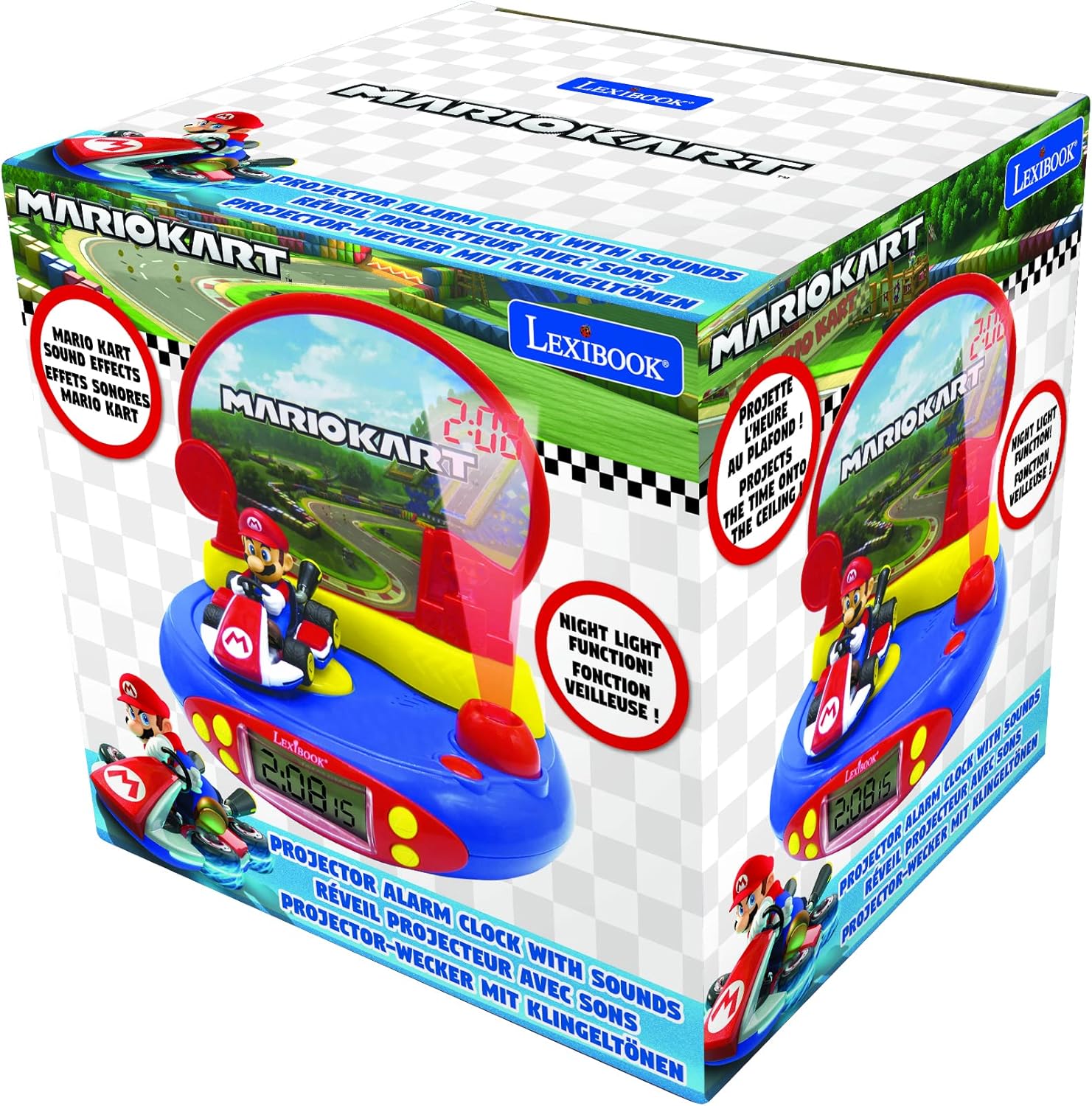 LEXiBOOK Nintendo Mario Kart Projector Clock