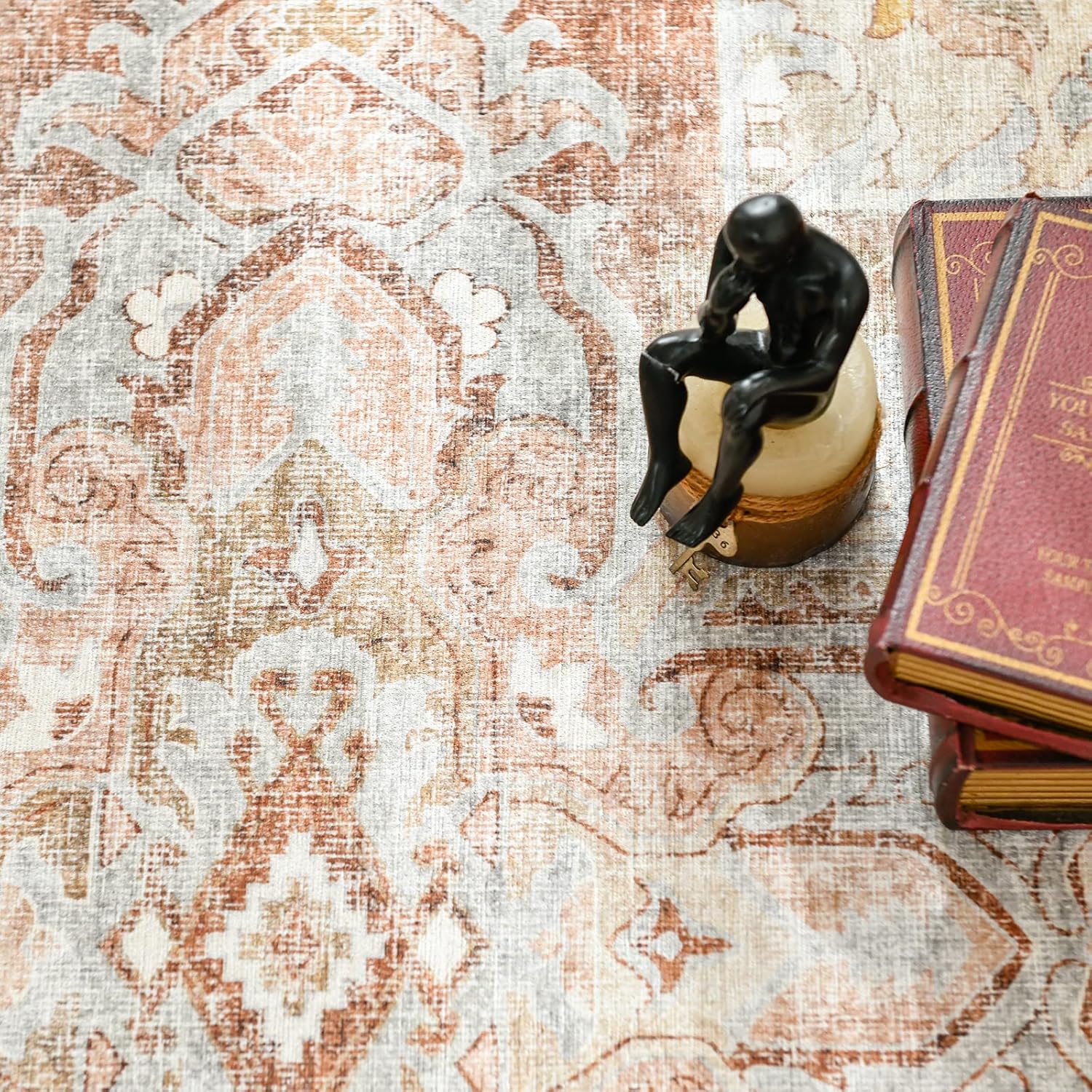 Jinchan Runner Rug 2x6 Washable Indoor Non-Slip Accent Carpet