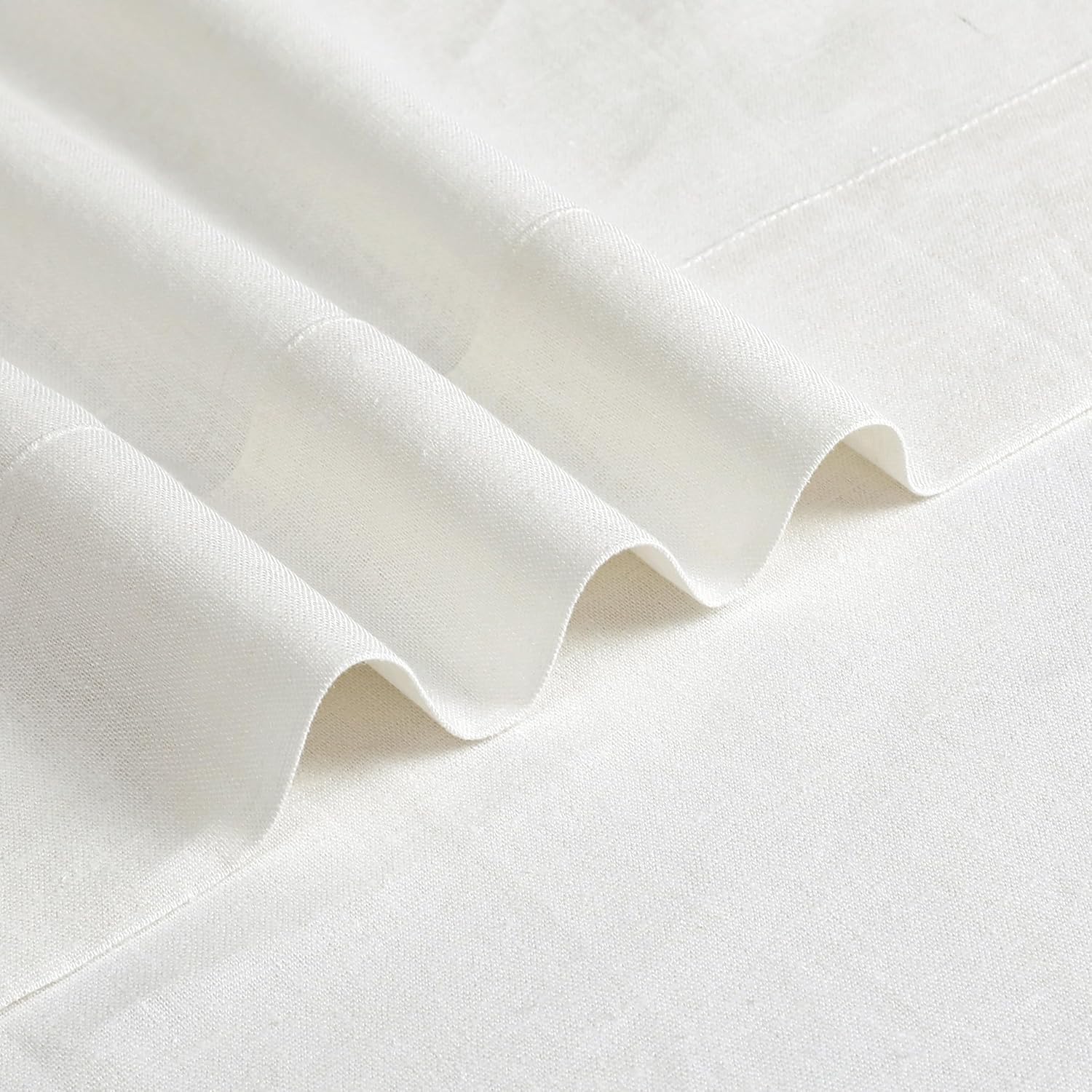 White Pinch Pleated Curtain Panel 34x84x2 for Living Room