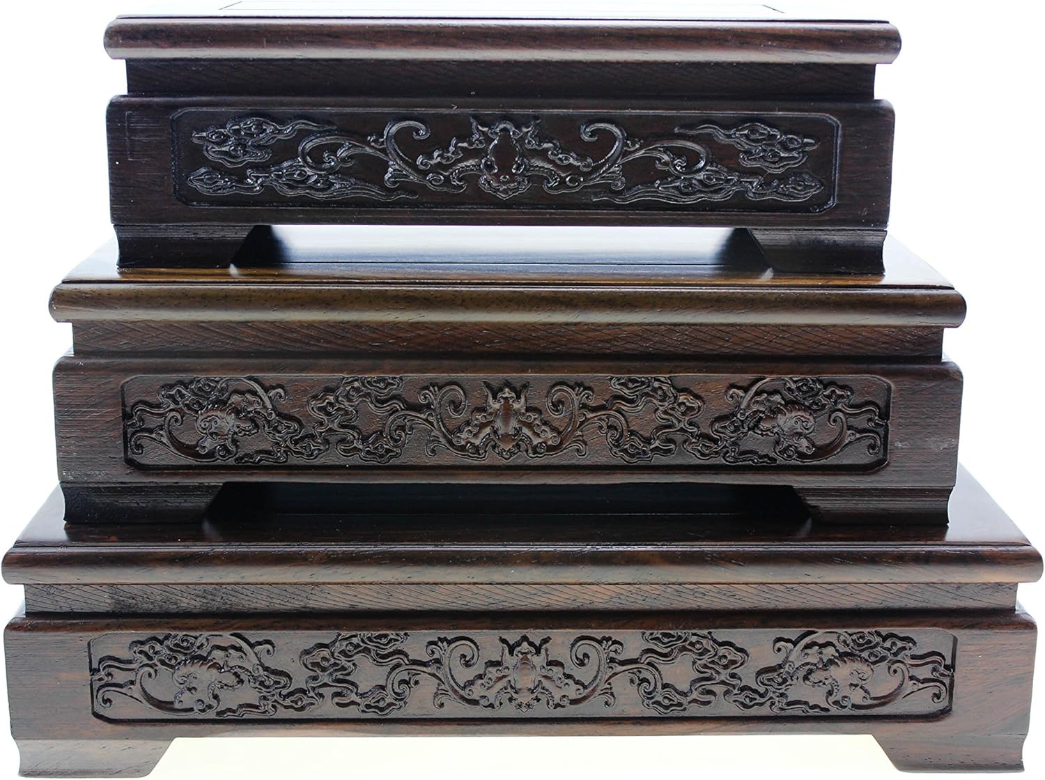 Oriental Furniture Chinese Rosewood Solid Mahagony Display Stand Pedestal