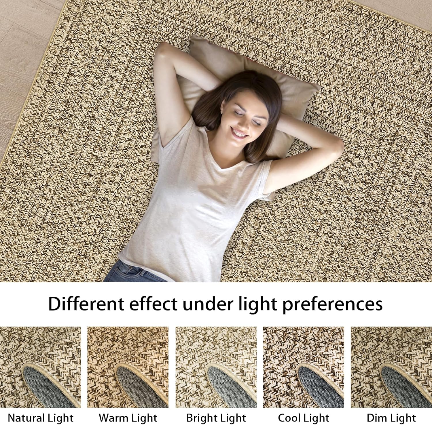 Runner Rug Print Braided Hallway Area Rug 2 x 6