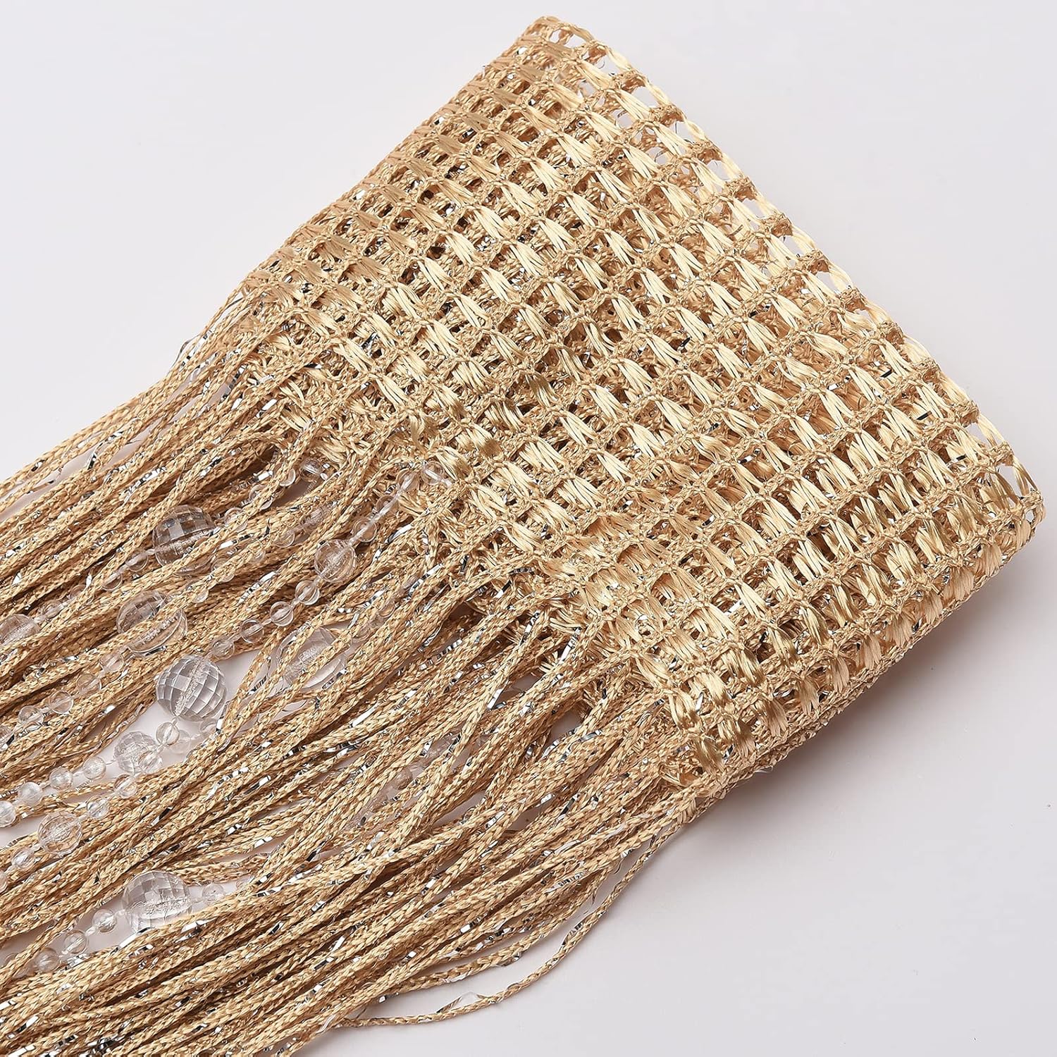 Crystal Beaded Curtain Divider Strip Tassel for Doors and Windows
