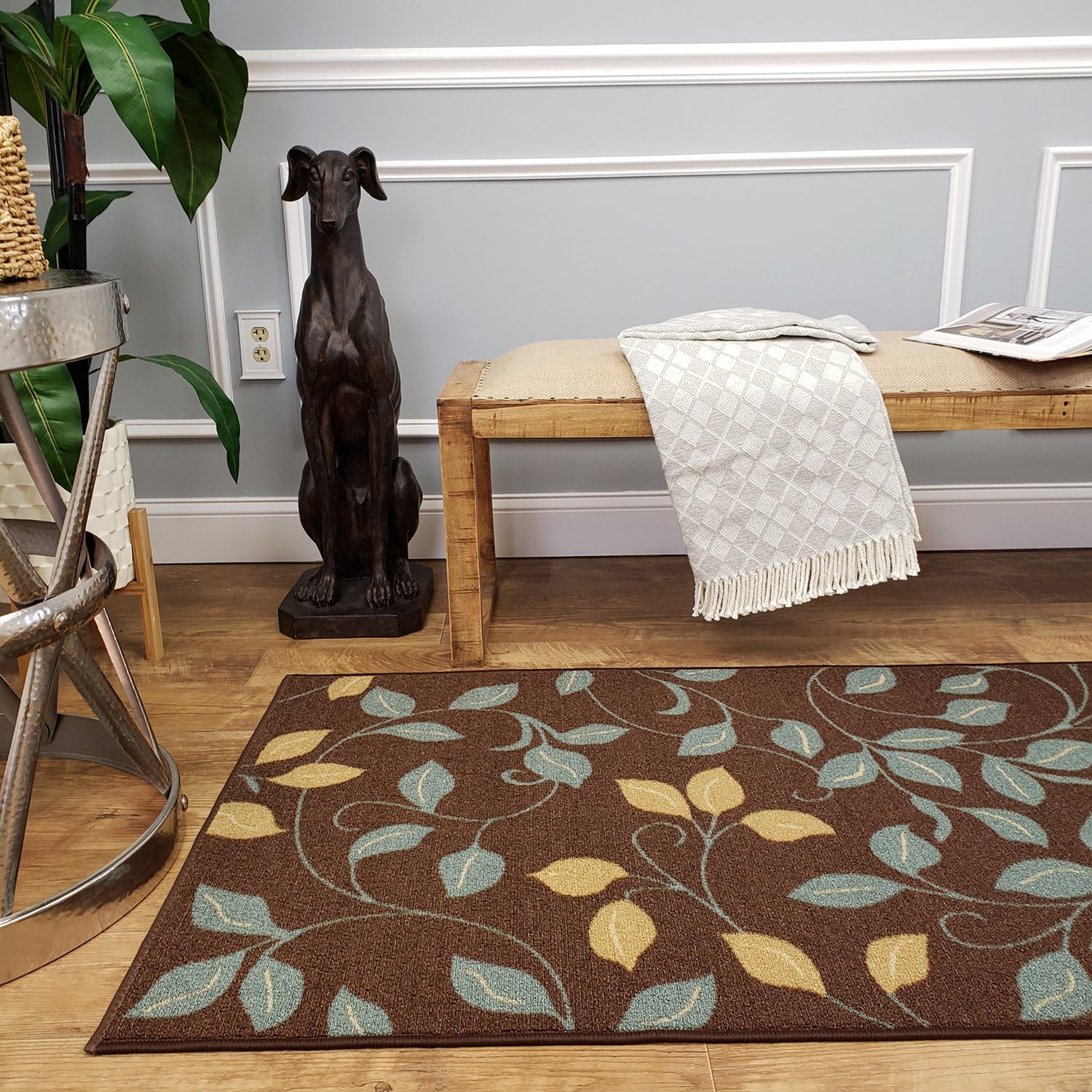 Maxy Home Custom Size Hallway Runner Rug - Choose Width x Length