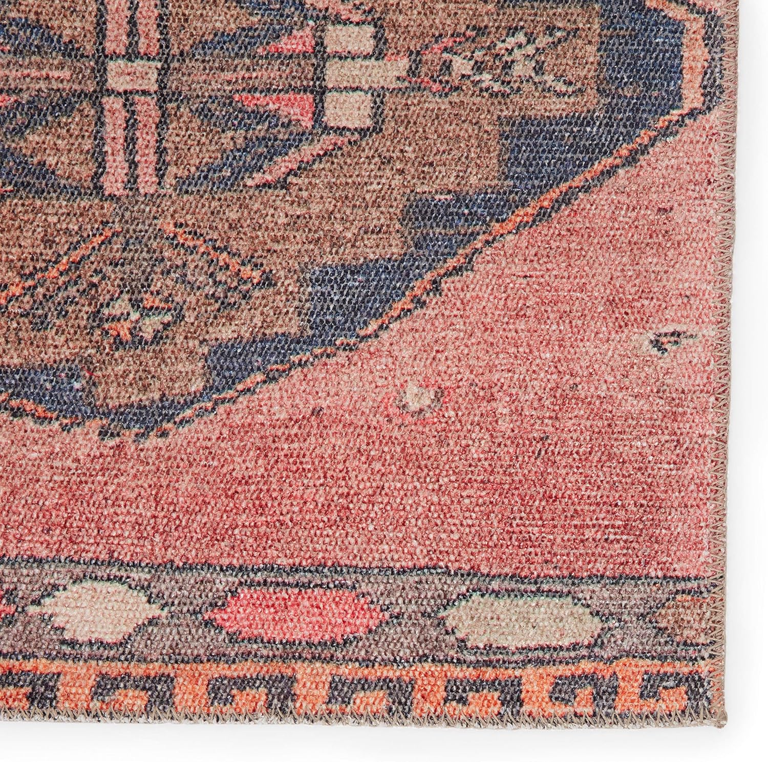 Jaipur Living 2x8 Runner Rug Dark Pink Blue