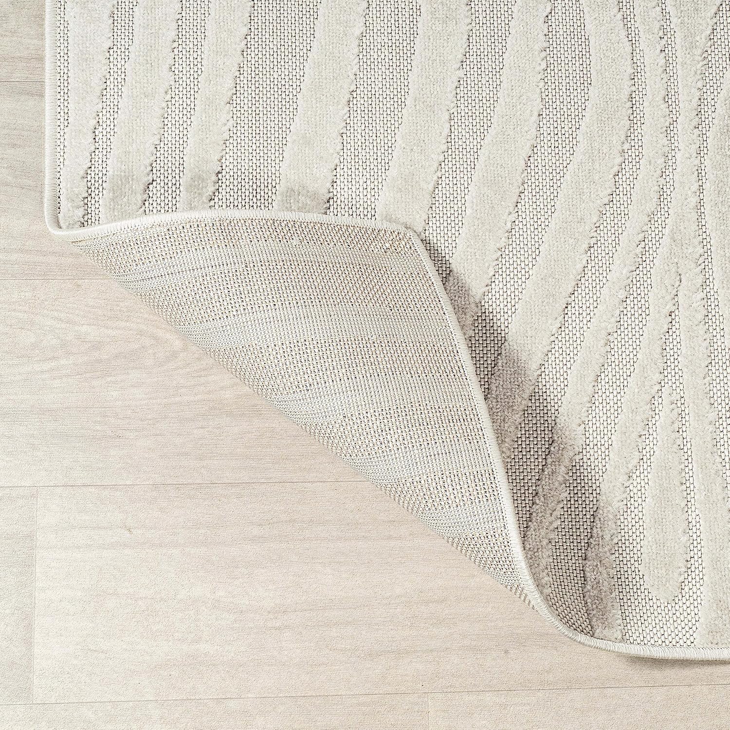 Scn103a-28 Maribo Abstract Striped Runner Rug